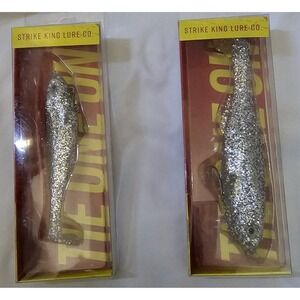 New 2 Strike King Final Copy Swimbait Treble Hook Carolina Chrome Softbait